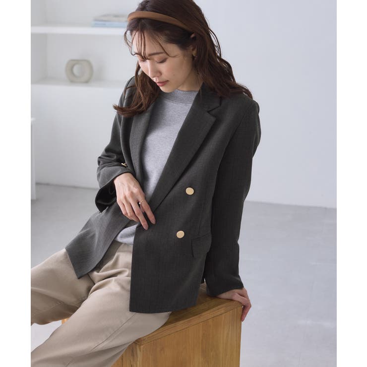 レディハンサムシリーズ ウールライク金ボタンジャケット(総裏地) セットアップ対… | ROPE' PICNIC | 詳細画像5 