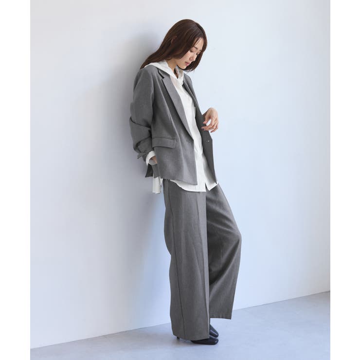 レディハンサムシリーズ ウールライク金ボタンジャケット(総裏地) セットアップ対… | ROPE' PICNIC | 詳細画像8 