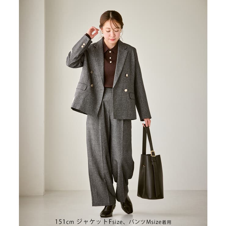 【低身長 小柄さんサイズ】レディハンサムシリーズ ウールライク金ボタンジャケット… | ROPE' PICNIC | 詳細画像15 