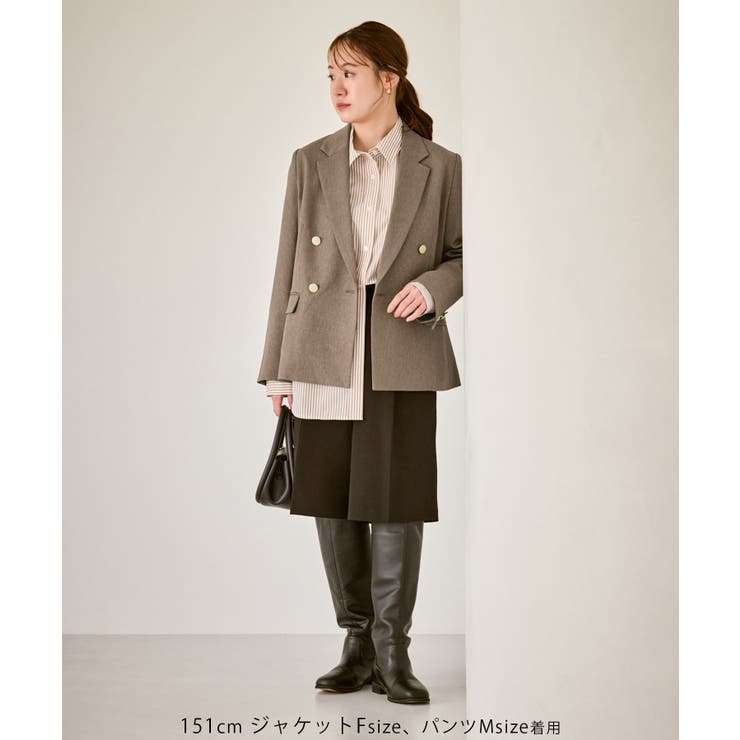 【低身長 小柄さんサイズ】レディハンサムシリーズ ウールライク金ボタンジャケット… | ROPE' PICNIC | 詳細画像16 