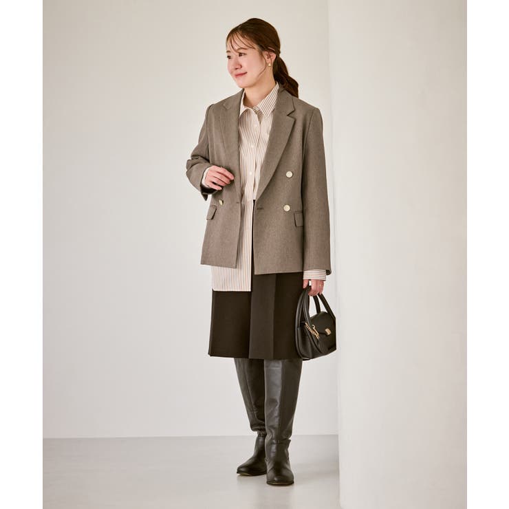【低身長 小柄さんサイズ】レディハンサムシリーズ ウールライク金ボタンジャケット… | ROPE' PICNIC | 詳細画像17 