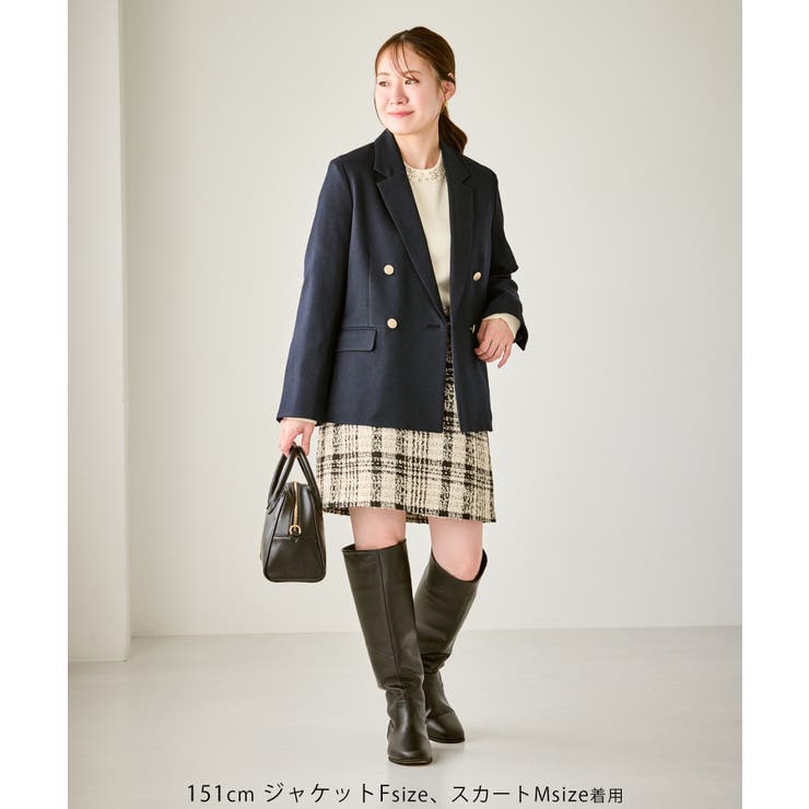 【低身長 小柄さんサイズ】レディハンサムシリーズ ウールライク金ボタンジャケット… | ROPE' PICNIC | 詳細画像19 