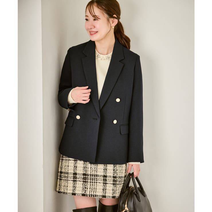 【低身長 小柄さんサイズ】レディハンサムシリーズ ウールライク金ボタンジャケット… | ROPE' PICNIC | 詳細画像21 