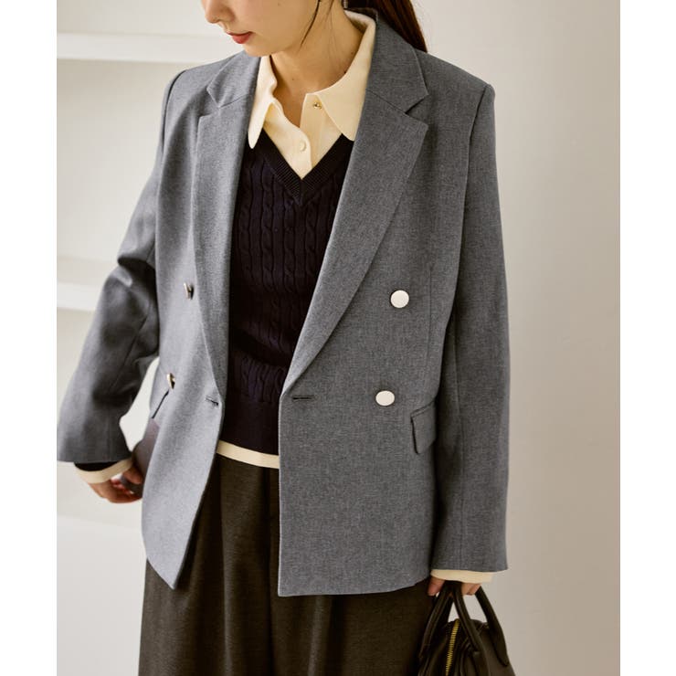 【低身長 小柄さんサイズ】レディハンサムシリーズ ウールライク金ボタンジャケット… | ROPE' PICNIC | 詳細画像23 