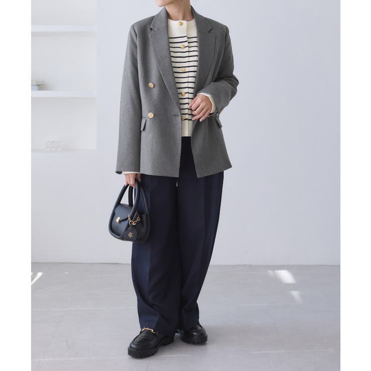 【低身長 小柄さんサイズ】レディハンサムシリーズ ウールライク金ボタンジャケット… | ROPE' PICNIC | 詳細画像27 