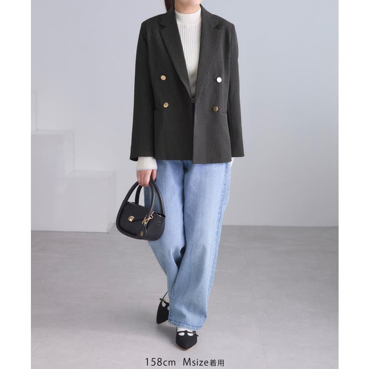 【低身長 小柄さんサイズ】レディハンサムシリーズ ウールライク金ボタンジャケット… | ROPE' PICNIC | 詳細画像31 