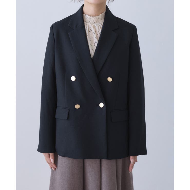 【低身長 小柄さんサイズ】レディハンサムシリーズ ウールライク金ボタンジャケット… | ROPE' PICNIC | 詳細画像33 