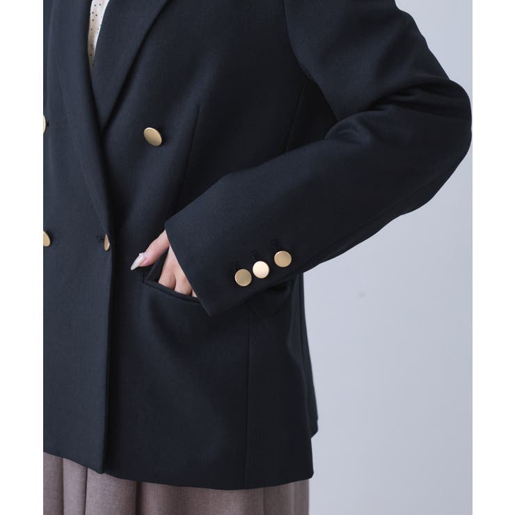 【低身長 小柄さんサイズ】レディハンサムシリーズ ウールライク金ボタンジャケット… | ROPE' PICNIC | 詳細画像39 