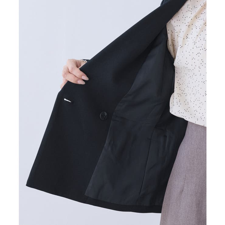 【低身長 小柄さんサイズ】レディハンサムシリーズ ウールライク金ボタンジャケット… | ROPE' PICNIC | 詳細画像40 