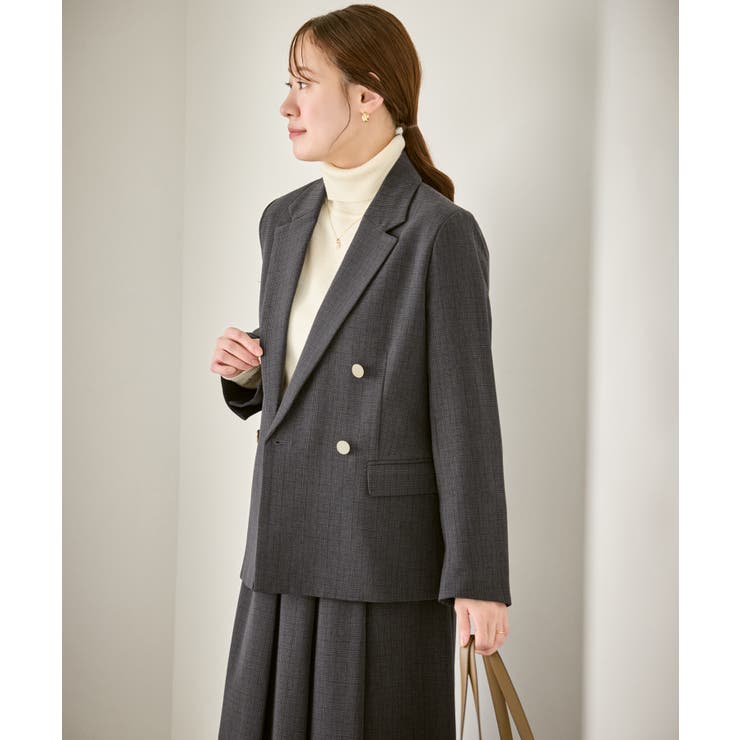 【低身長 小柄さんサイズ】レディハンサムシリーズ ウールライク金ボタンジャケット… | ROPE' PICNIC | 詳細画像5 