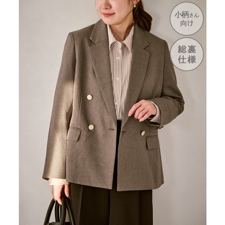 ベージュ系(29) | 【低身長 小柄さんサイズ】レディハンサムシリーズ ウールライク金ボタンジャケット… | ROPE' PICNIC