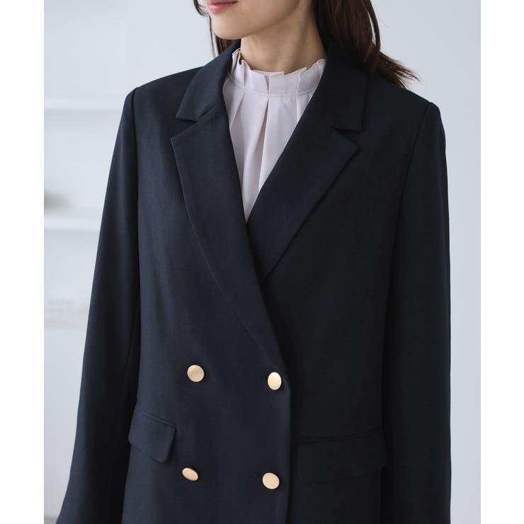 【WEB限定】レディハンサムシリーズ ウールライク金ボタンミドル丈ジャケット(総… | ROPE' PICNIC | 詳細画像34 