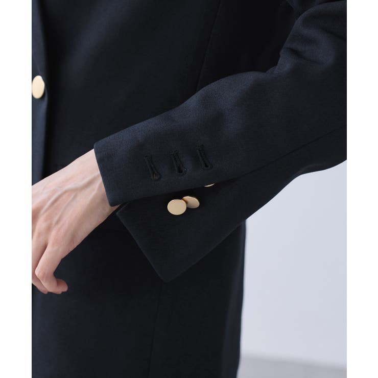 【WEB限定】レディハンサムシリーズ ウールライク金ボタンミドル丈ジャケット(総… | ROPE' PICNIC | 詳細画像36 