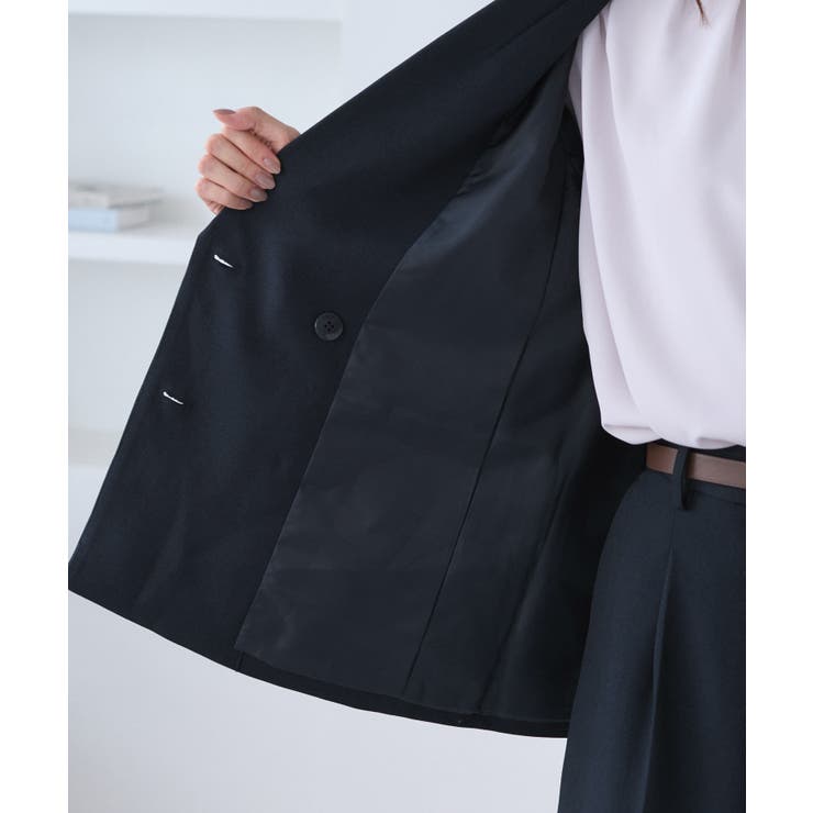 【WEB限定】レディハンサムシリーズ ウールライク金ボタンミドル丈ジャケット(総… | ROPE' PICNIC | 詳細画像39 