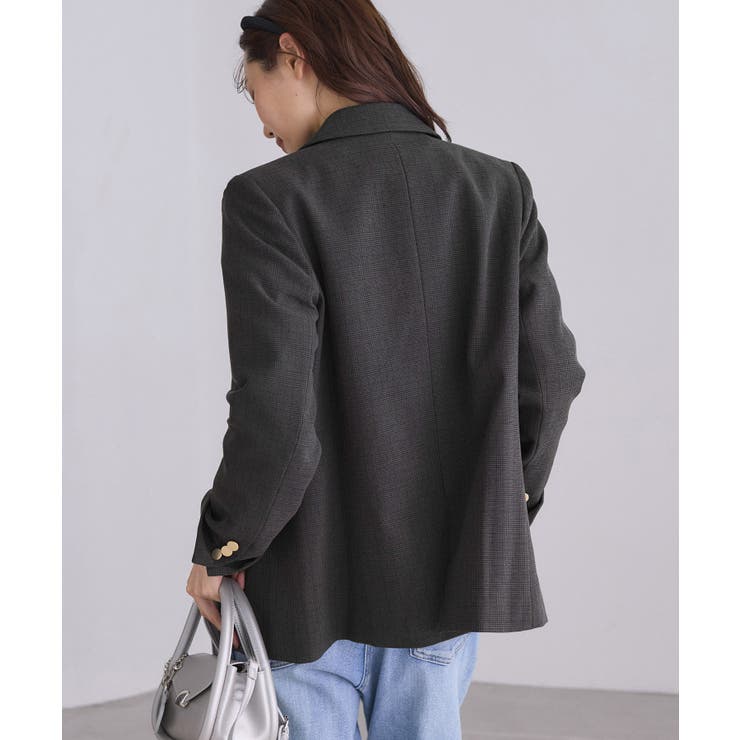 【WEB限定】レディハンサムシリーズ ウールライク金ボタンミドル丈ジャケット(総… | ROPE' PICNIC | 詳細画像6 