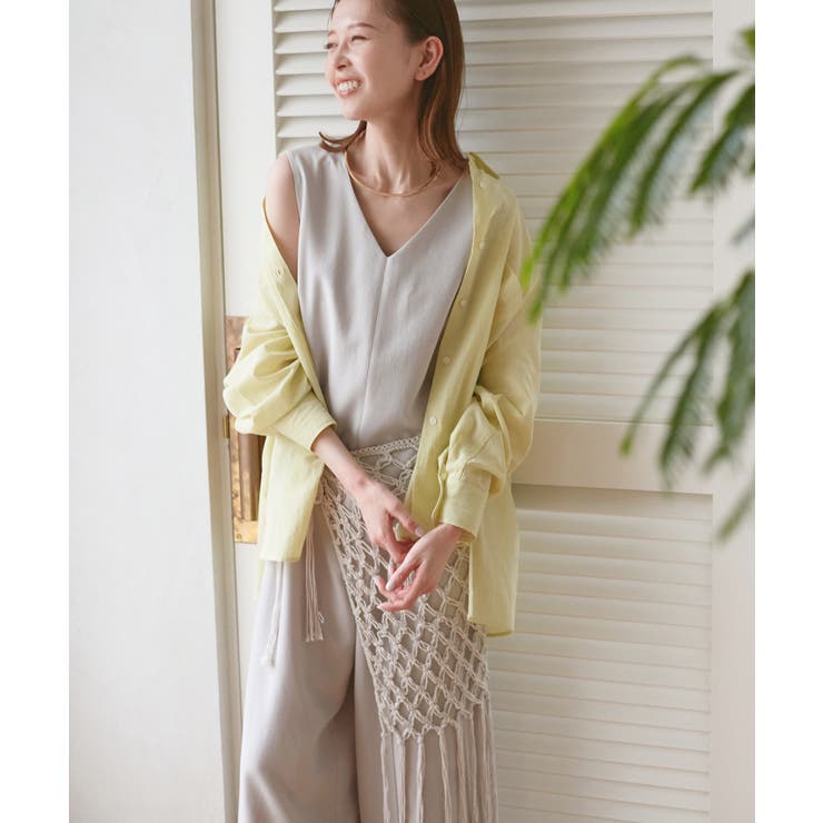 【吸水速乾・防シワ】エフォートレスリラックスオールインワン | ROPE' PICNIC | 詳細画像3 