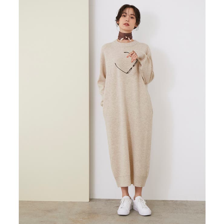 ラッピング不可 接結ニットクルーネックワンピース ワンピース ドレス Oceanrepublicbrewing Com