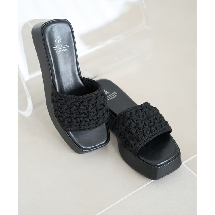 マクラメプラットフォームサンダル | ROPE' PICNIC | 詳細画像1 