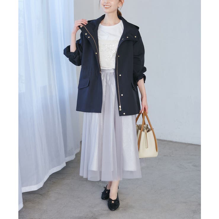 リボンギャザーミドルヒールパンプス | ROPE' PICNIC | 詳細画像4 