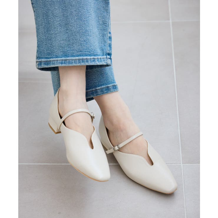 キナリ(16) | スクエアトゥローヒールストラップシューズ | ROPE' PICNIC