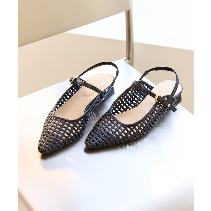 ブラック(01) | メッシュミュールパンプス | ROPE' PICNIC