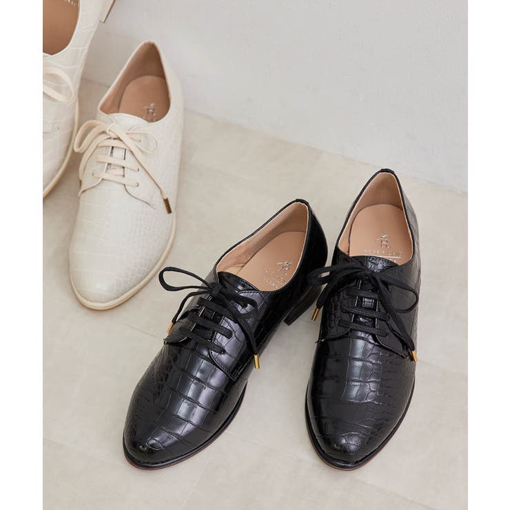 クロコ型押しレースアップシューズ[品番：RPCW0019448]｜ROPE' PICNIC