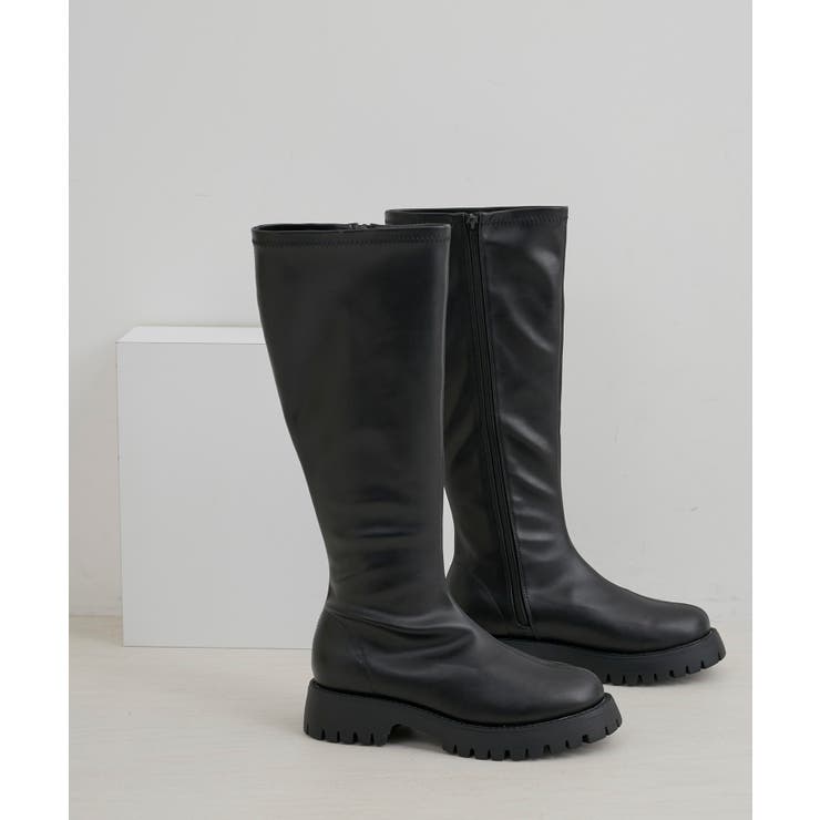 プラットフォームストレッチロングブーツ | ROPE' PICNIC | 詳細画像1 