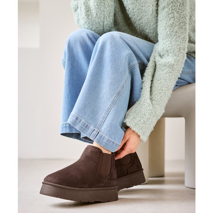 ブラウン系(21) | ウォームショートムートンライクブーツ | ROPE' PICNIC