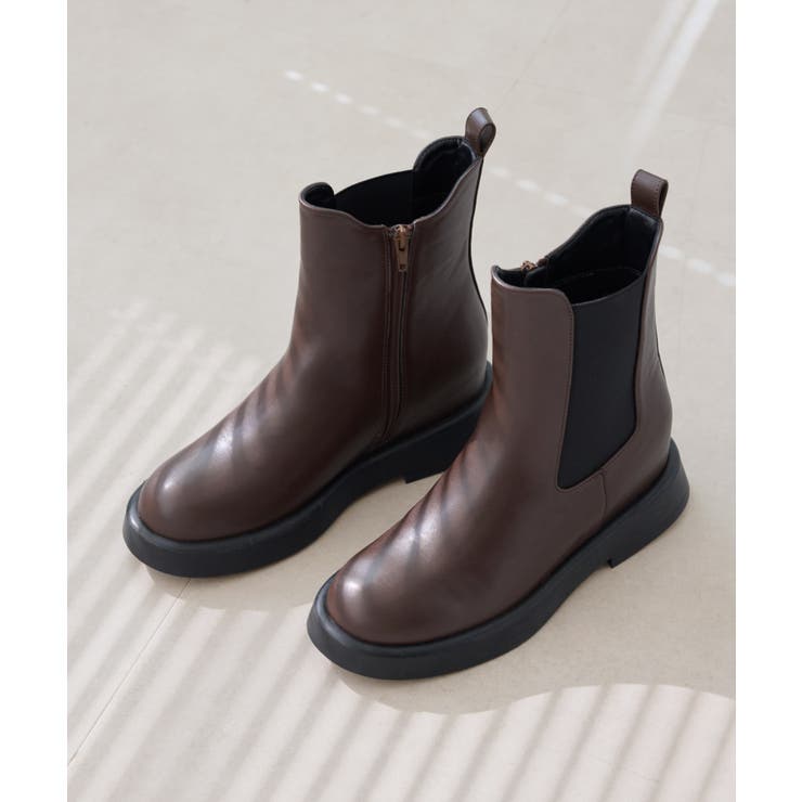 ブラウン系(21) | ジップアップサイドゴアショートブーツ | ROPE' PICNIC