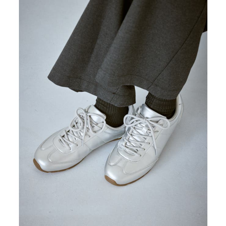 シルバー＆スエードライクフラットスニーカー | ROPE' PICNIC | 詳細画像4 