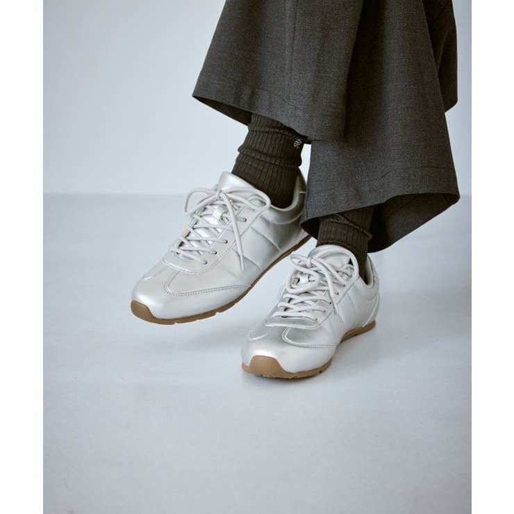 シルバー＆スエードライクフラットスニーカー | ROPE' PICNIC | 詳細画像5 