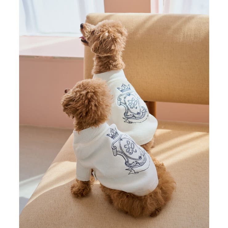 【DOG】スエットライク刺繍ニット/リンクコーデ | ROPE' PICNIC | 詳細画像5 