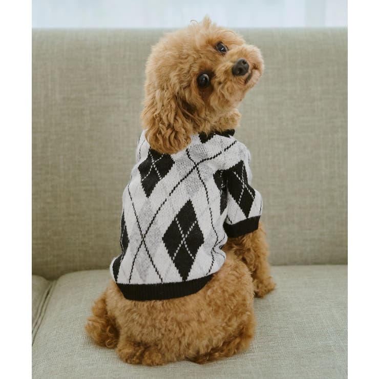 【DOG】アーガイルニットプルオーバー | ROPE' PICNIC | 詳細画像4 