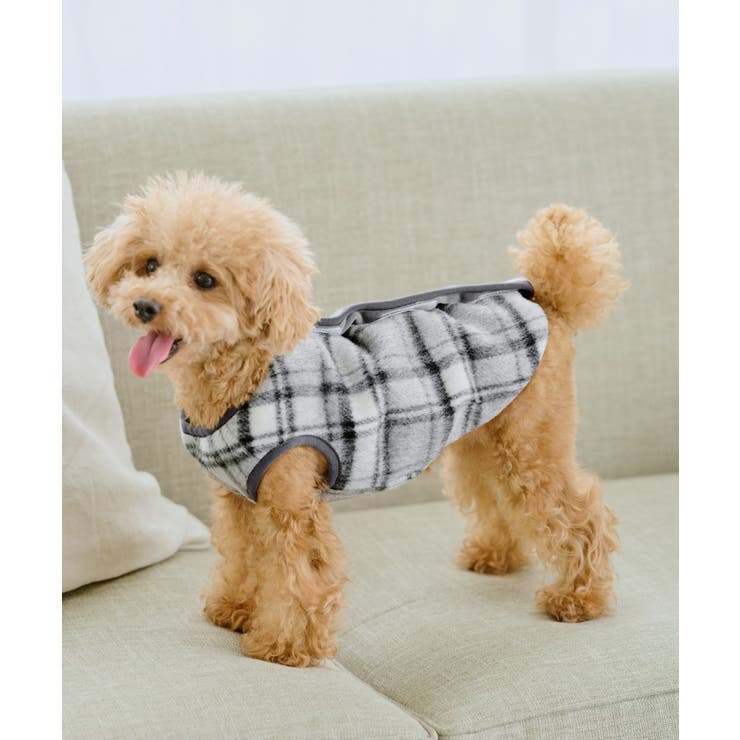【DOG】チェック柄シャギーベスト | ROPE' PICNIC | 詳細画像2 