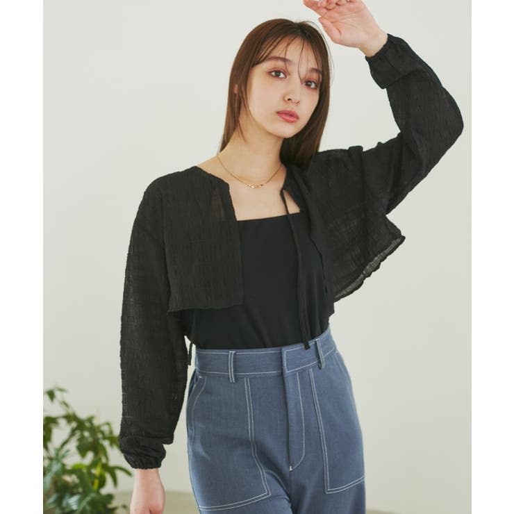 ふくれジャガードボレロ | ROPE' PICNIC | 詳細画像5 