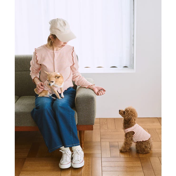 【DOG】マルチメロウボーダートップス/リンクコーデ | ROPE' PICNIC | 詳細画像15 