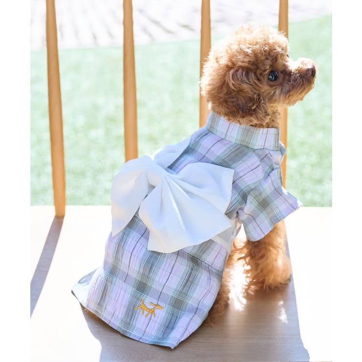 ラベンダー系(53) | 【DOG】チェック柄浴衣 | ROPE' PICNIC