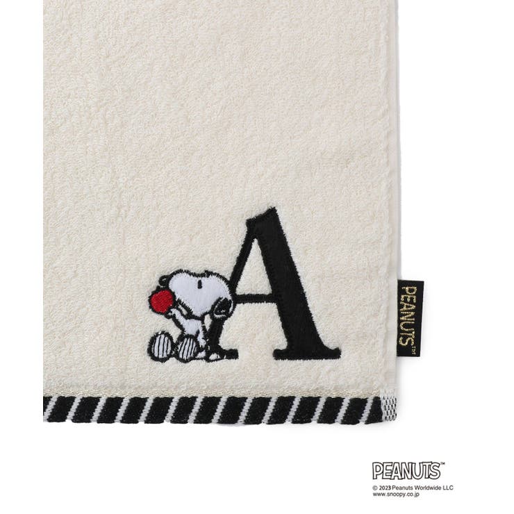 【PEANUTS】スヌーピーふわふわイニシャルミニタオル | ROPE' PICNIC | 詳細画像5 