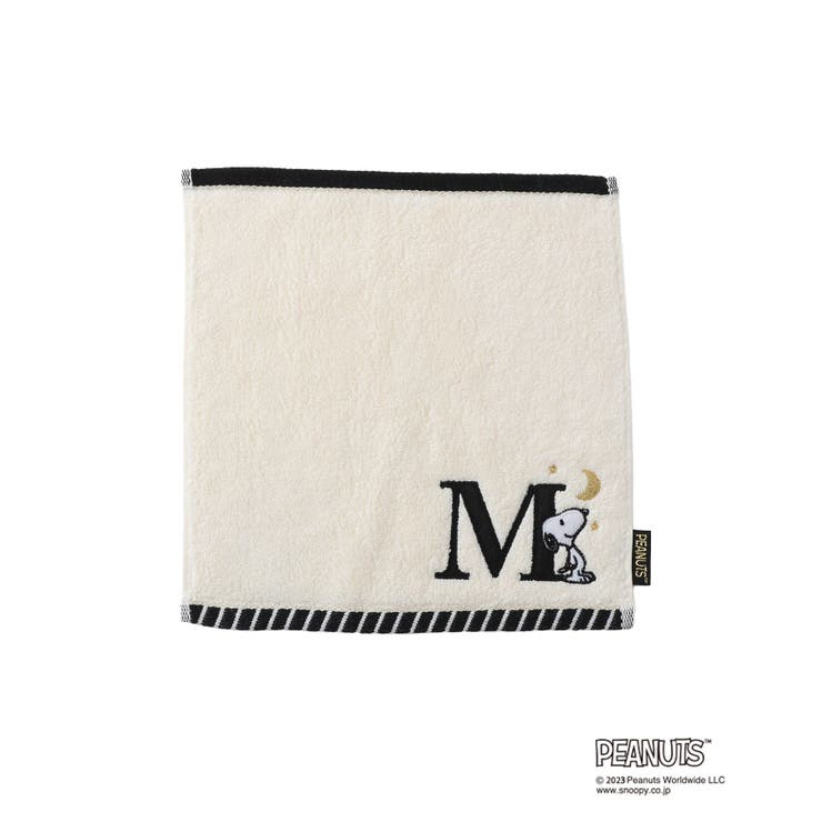 ホワイト系(12) | 【PEANUTS】スヌーピーふわふわイニシャルミニタオル | ROPE' PICNIC