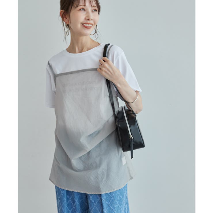 シアーミドル丈レイヤードキャミソール | ROPE' PICNIC | 詳細画像10 