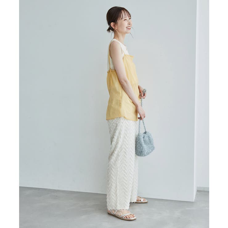 シアーミドル丈レイヤードキャミソール | ROPE' PICNIC | 詳細画像13 