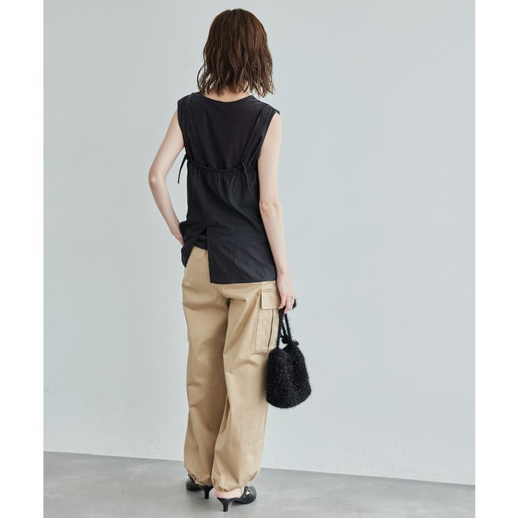 シアーミドル丈レイヤードキャミソール | ROPE' PICNIC | 詳細画像4 