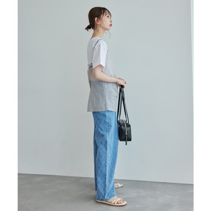 シアーミドル丈レイヤードキャミソール | ROPE' PICNIC | 詳細画像8 