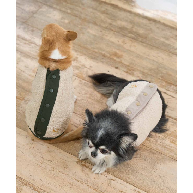新品★ROPE' PICNIC*暖か・パイピング・ボアコート♪38 DOG】パイピングボアベスト[品番：RPCW0033044]｜ROPE' PICNIC