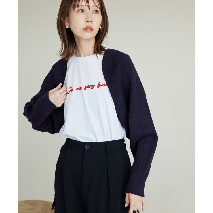 ケーブル編みニットアームボレロ | ROPE' PICNIC | 詳細画像15 