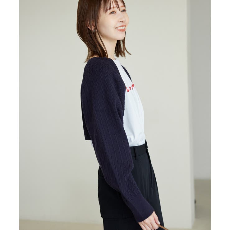 ケーブル編みニットアームボレロ | ROPE' PICNIC | 詳細画像16 