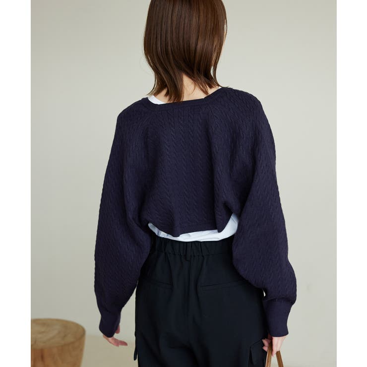 ケーブル編みニットアームボレロ | ROPE' PICNIC | 詳細画像17 