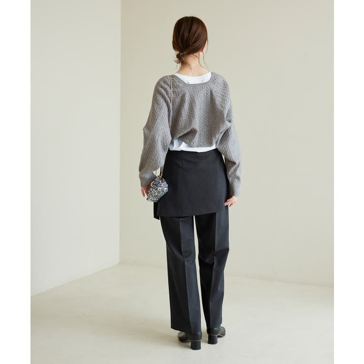 ケーブル編みニットアームボレロ | ROPE' PICNIC | 詳細画像5 