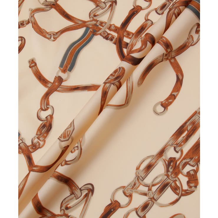 リング付きビンテージライク柄スカーフ | ROPE' PICNIC | 詳細画像6 