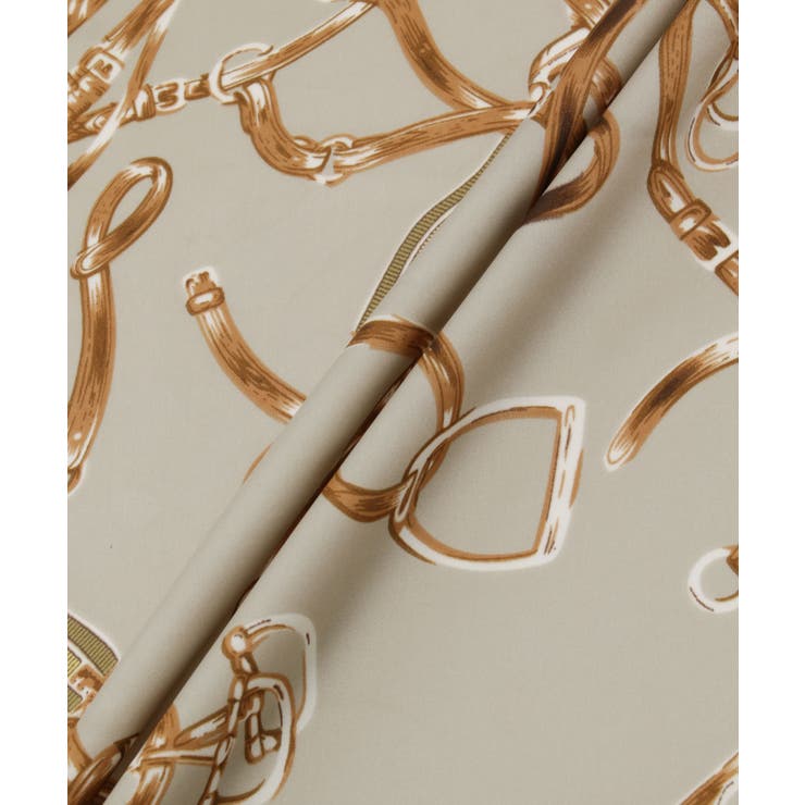 リング付きビンテージライク柄スカーフ | ROPE' PICNIC | 詳細画像7 